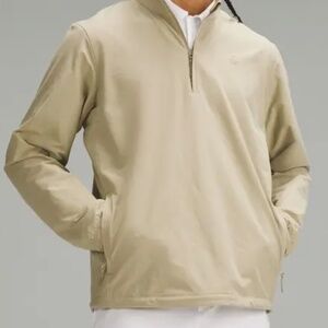 Lululemon Golf Windbreaker Jacket Men’s Large Compass Khaki Roomy Fit Full Zip❤️